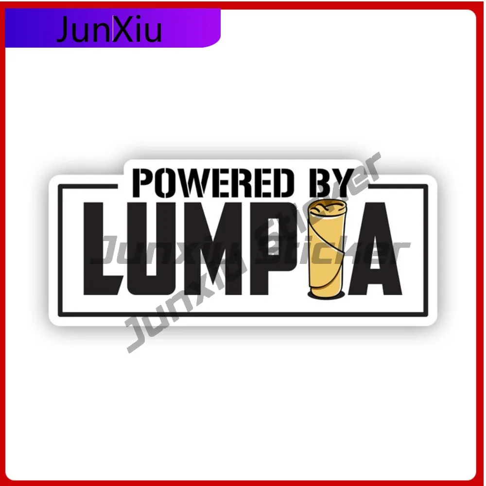 Street Stylish Powered By Lumpia Sticker Decal American Made Uv Protected Filipino Spring Rolls Pinoy Decal Durable Weather