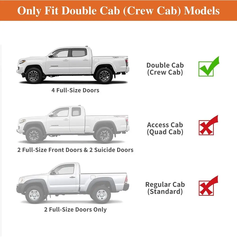 2005-2023 2nd & 3rd Gen Double Cab Crossbars Overland Cargo Basket