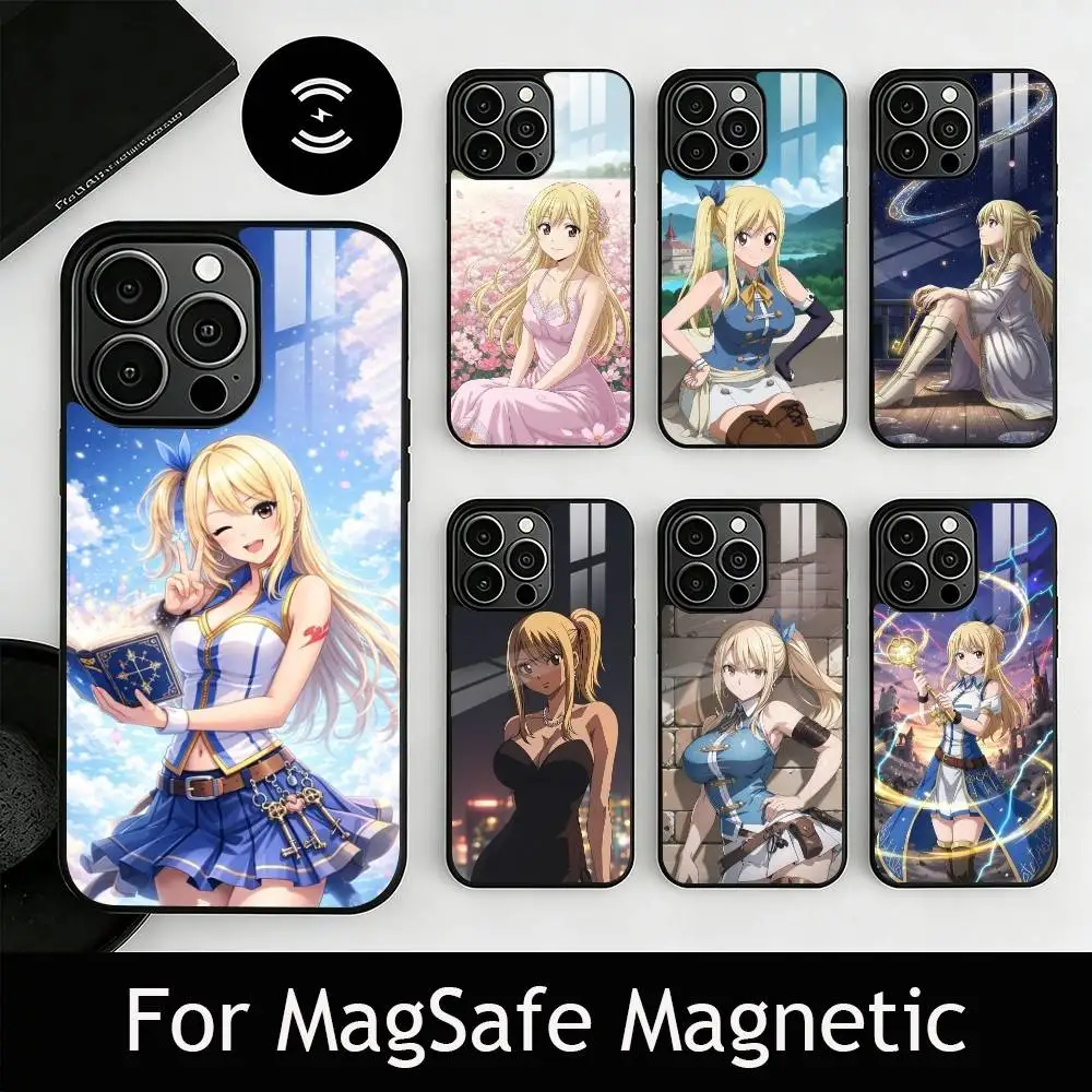 

F-Fairy T-Tail L-Lucy Heartfilia Phone Case For iPhone17,16,15,14,13,12,11 Plus,Pro Magnetic with Magsafe Wireless Charging