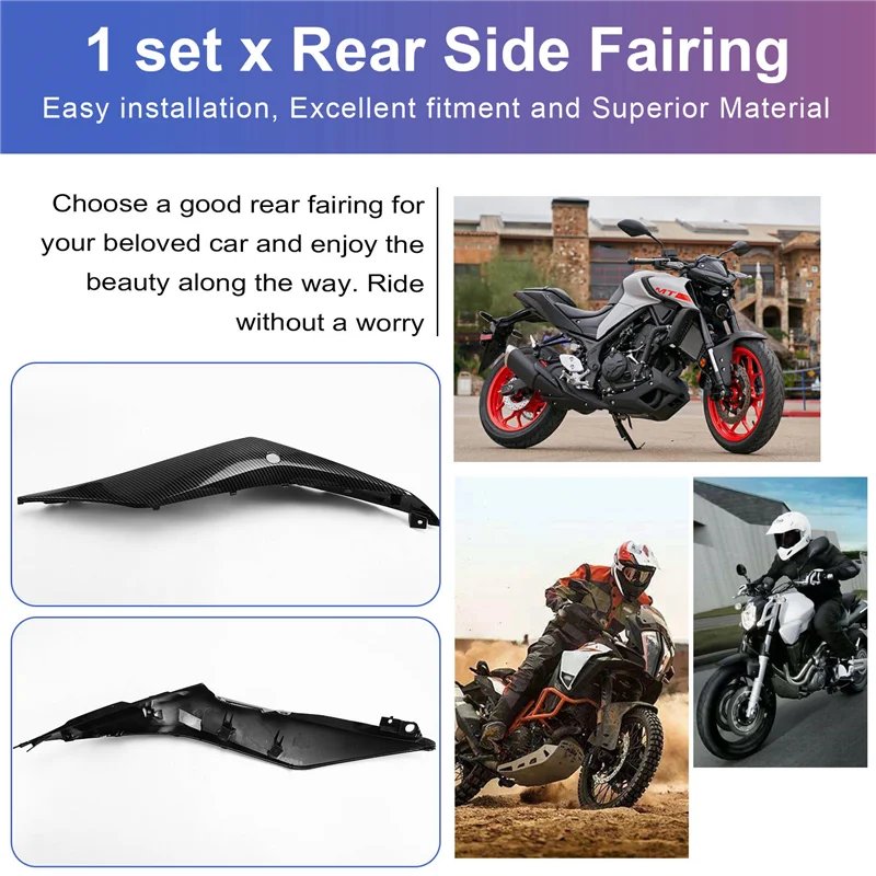 Motorcycle Rear Side Fairing For  MT03 2021-2023 YZF R3 R25 2014-2020 New High Quality Motorcycle Accessories-AD39