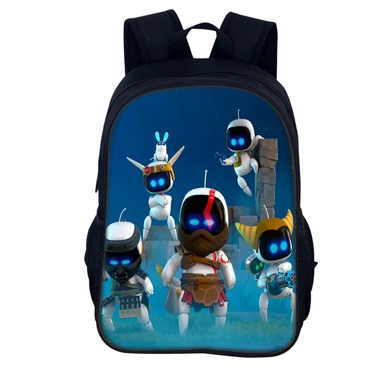 Astro Bot Backpacks for Students Anime Cartoon Printing Schoolbag Boys Girls High-capacity Fashion Backpack School Supplies Gift