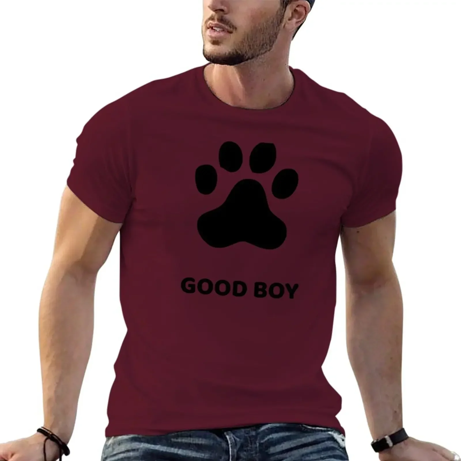 Good Boy Paw T-Shirt sports fans funnys aesthetic clothes tshirts for men The A-Team Short Sleeve Tee Shirt Summer Clothing sale