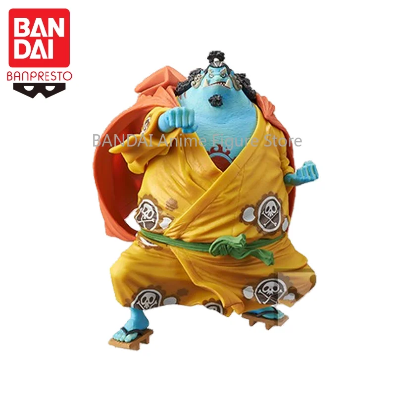 Em Estoque BANDAI Original ONE PIECE Jinbei KING OF ARTIST Boneco de Ação Novo na Caixa Brinquedo Colecionável para Presente