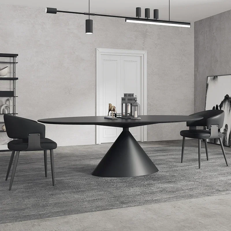Итальянский дизайн, современный обеденный стол для вечеринки, уникальный роскошный черный центральный обеденный стол для гостиной, мебель для дома Mesas De Jantar