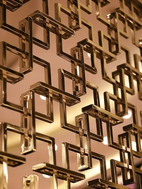 Custom Laser Cut Metal Room Divider Foldable Partitions Wall Panels Screens Room Dividers