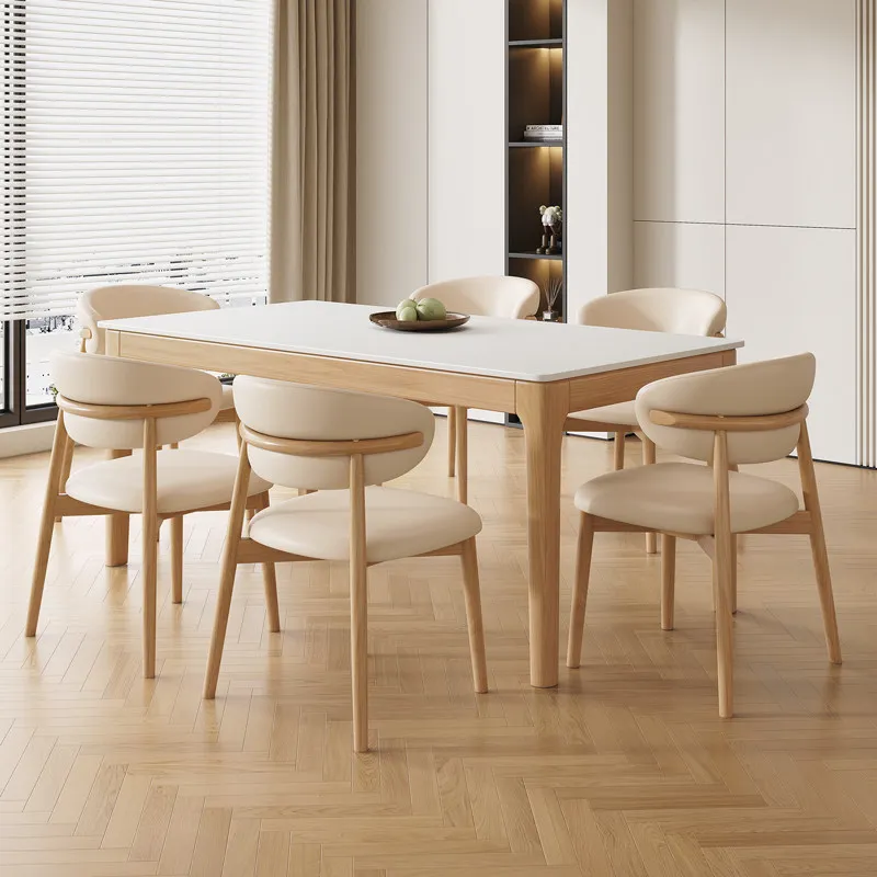 Wood Modern Marble Dining Tables Luxury Coffee Interior Space Saving Dining Tables Restaurant Mesa Plegable Nordic Furniture