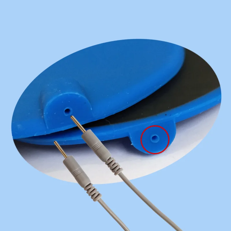 Silicone TENS Unit Electrode Pads Reusable Massage Electrodes Patches for Muscle Stimulator Multiple Sizes for Body Breast, Back