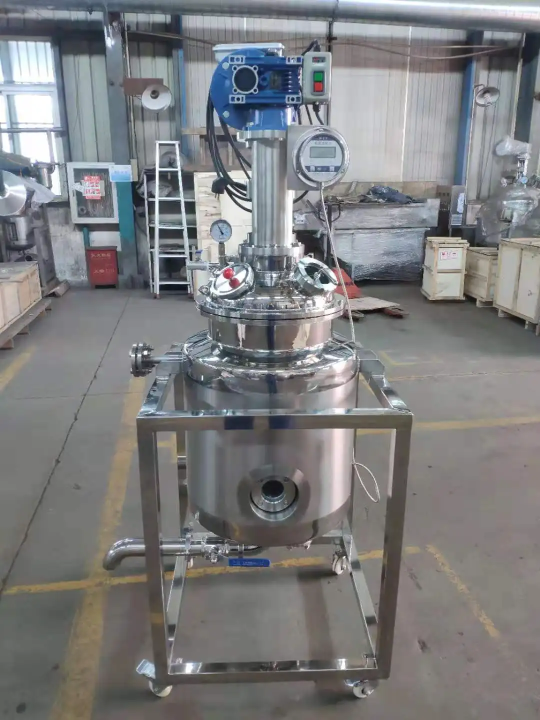 Serbatoio di cristallizzazione industriale in acciaio inossidabile, cristallizzatore evaporativo, cristallizzatore sottovuoto