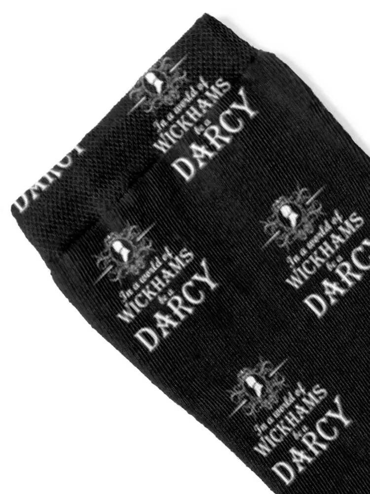 Funny Jane Austen Pride and Prejudice In a World of Wickhams Be a Darcy Socks Thermal man winter crazy Women Socks Men's