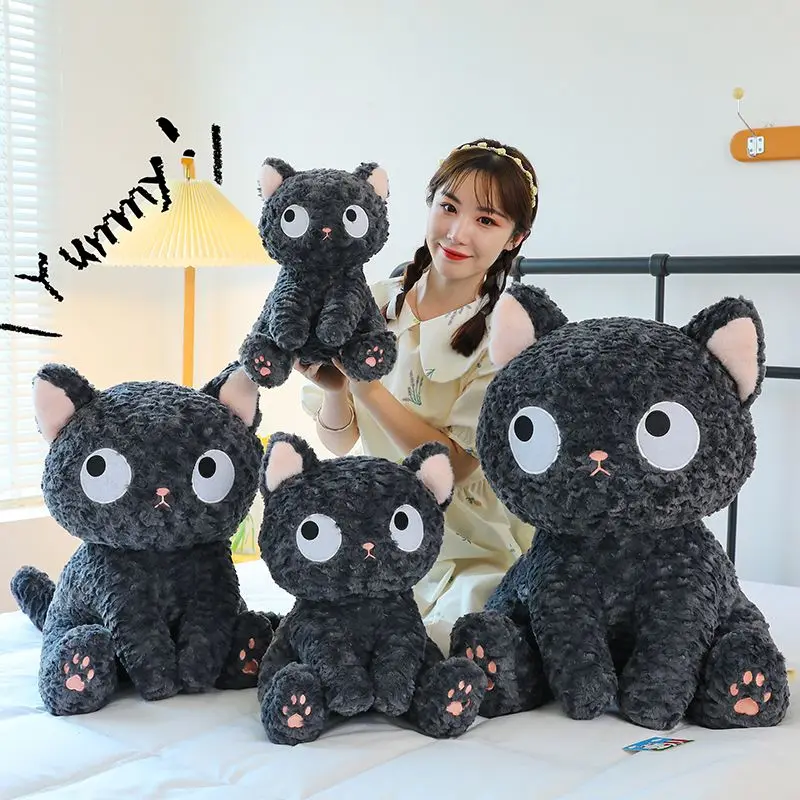 

2024 New Chubby Black Cat Stuffed Animals Plush Toys Stuffed Owl Plush Toy Room Decor Owls Plush Toys Decor Funny Owl Gifts