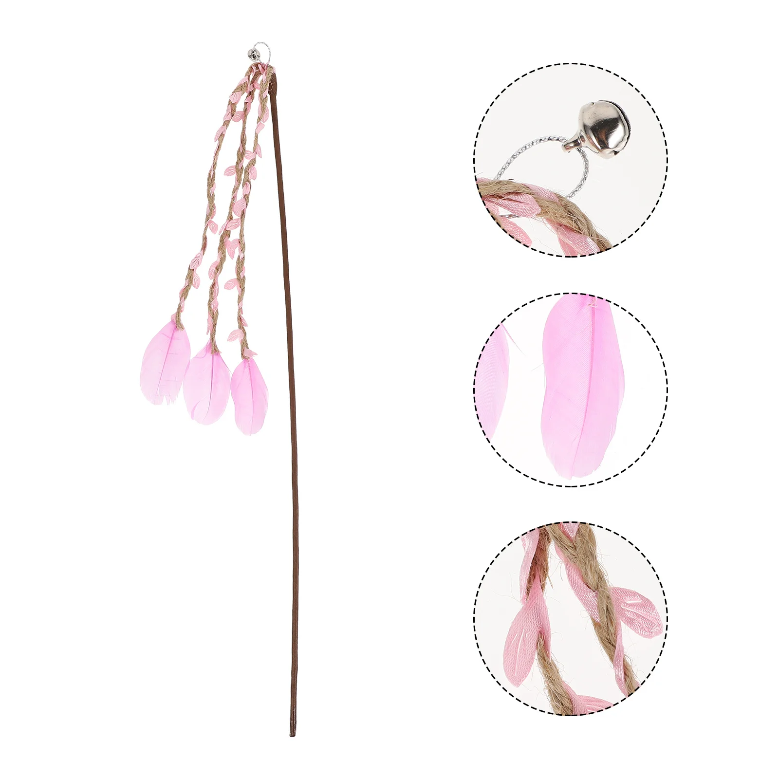 

Simulation Branch Teasing Cat Stick Supplies Teaser Wand Vitality Plaything Pet Interactive Hemp Rope Kitten