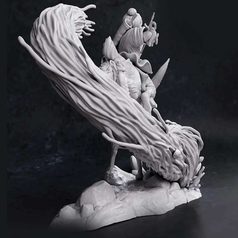 1/24 Model do Druku 3D Jeleń Młody Wódz Żywiczny Model Figurki Zestaw do Samodzielnego Montażu DIY Miniaturowa Statuetka Redukcja Niepomalowany Zestaw Zabawki