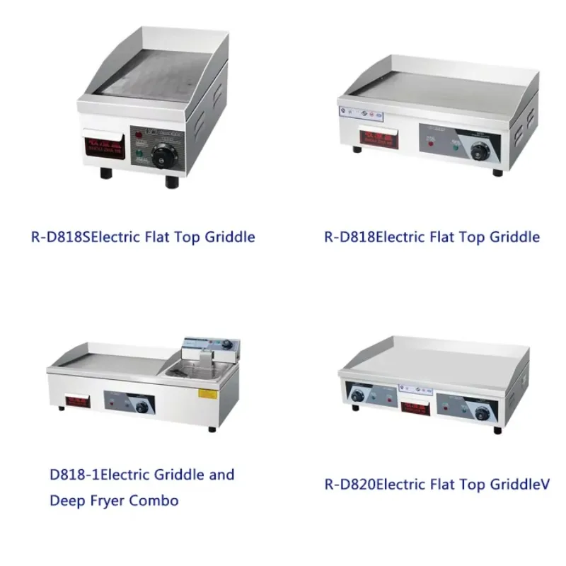 Commercial Electric Flat Top Griddle Adjustable Thermostat, Fast Heating, Perfect For Burgers ,Pancakes