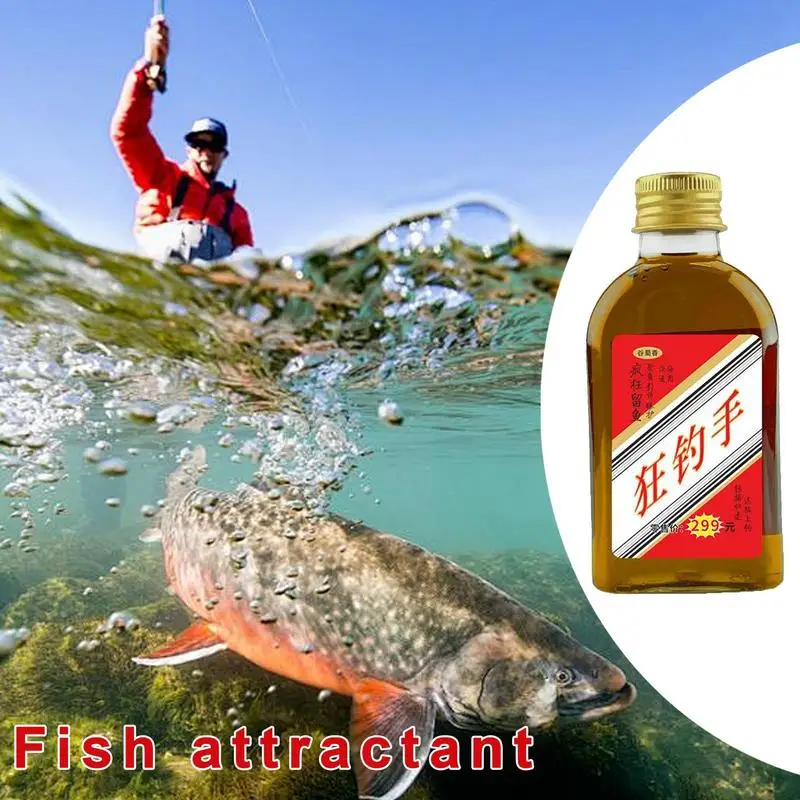 Fishing Liquid Lure Natural Multipurpose Fishing Liquid 125ml Portable Fishing Accessories User-Friendly Fish Attractant For