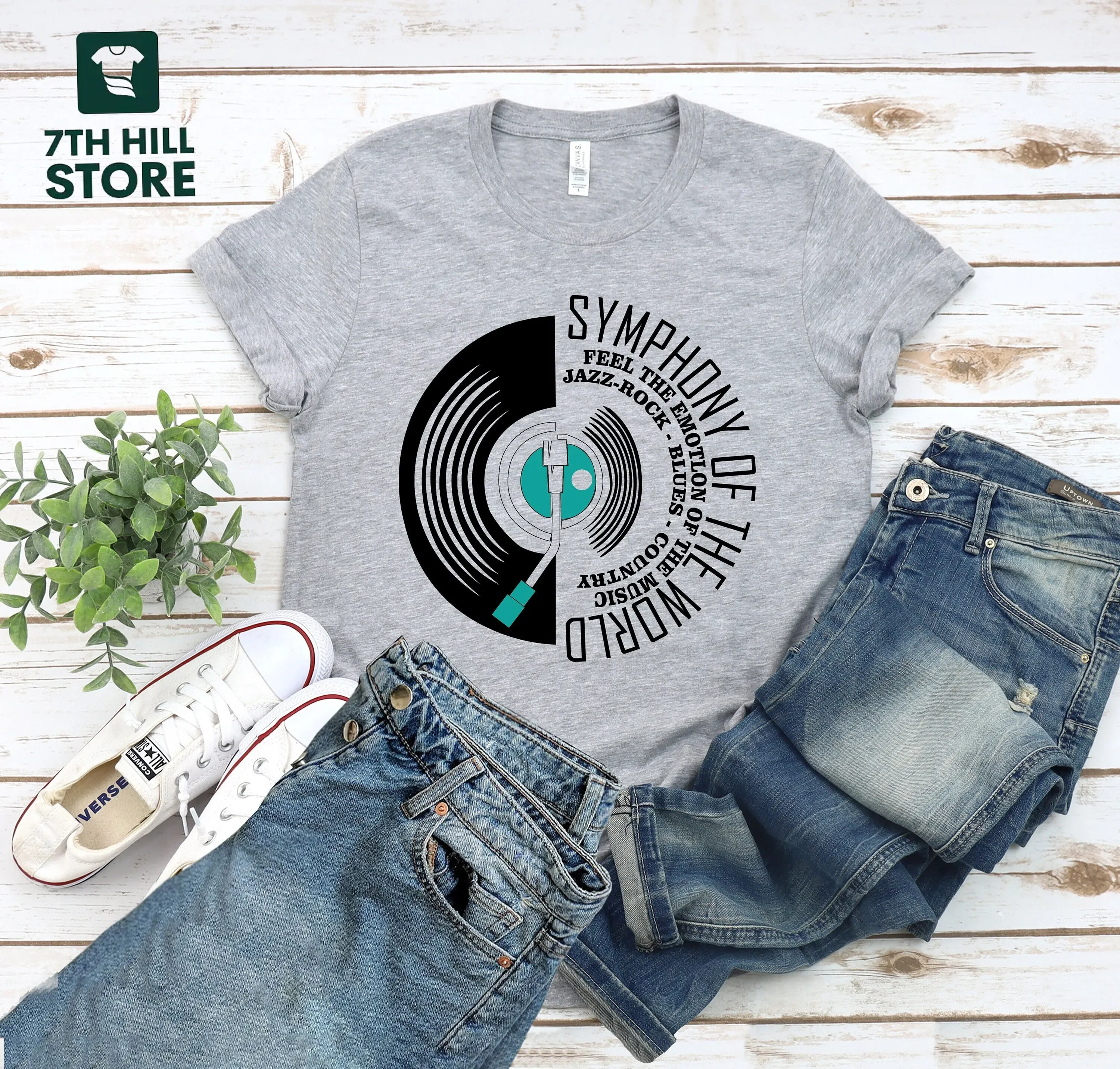 Symphony of the World Musician T Shirt Music Lovers Teachers for ConcerT Party