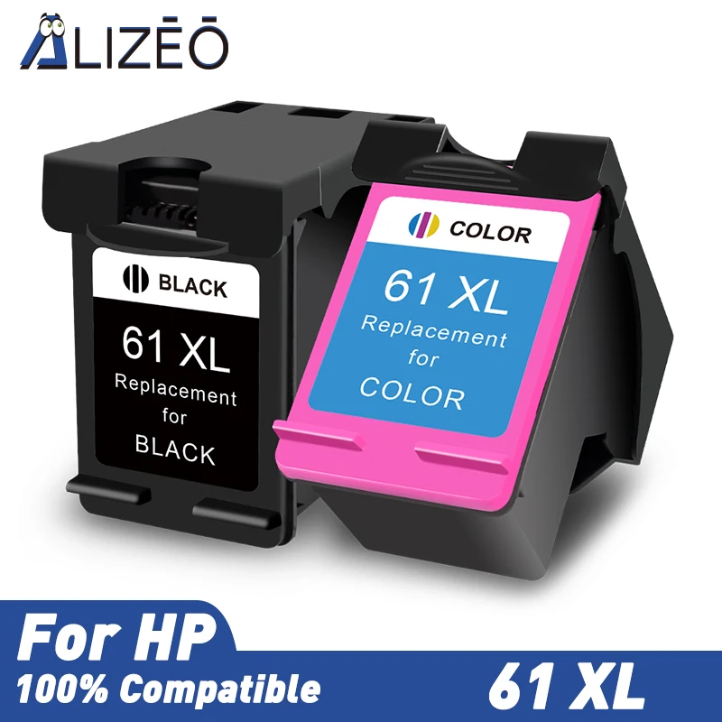 ALIZEO Compatible Ink Cartridge For HP 61XL Envy 4500 4502 5530 & Deskjet 2540 2541 2542 2543 2544 2546 2050 5532 5534 5535