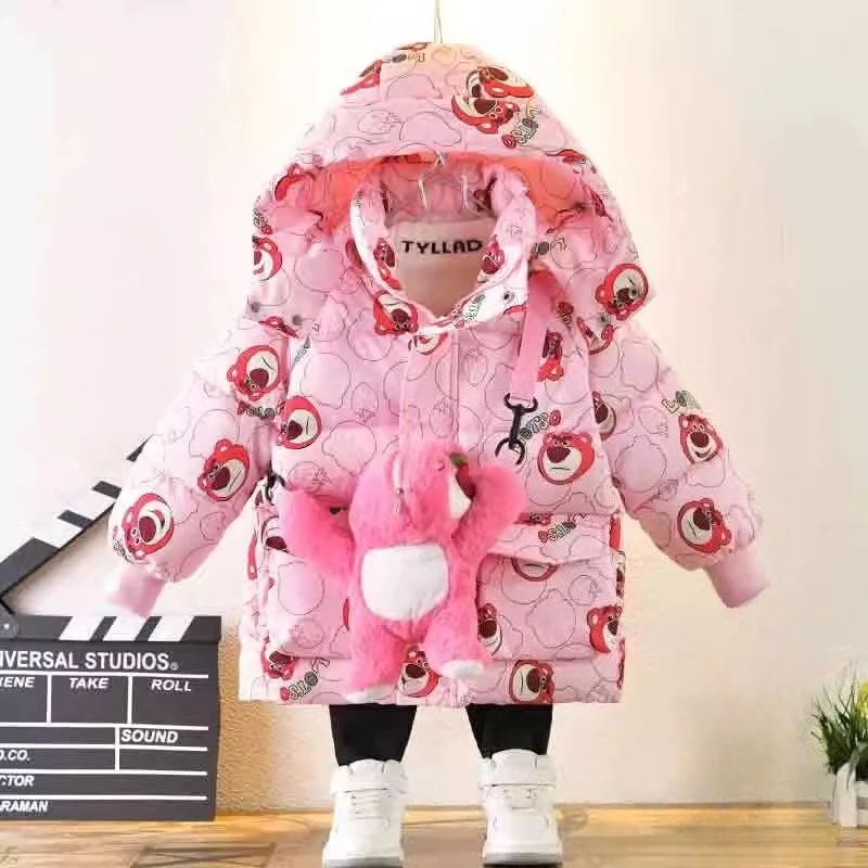 

2025 New Thickened Padded Jacket Winter Clothing Girls Baby Thickened Casual Padded Clothing