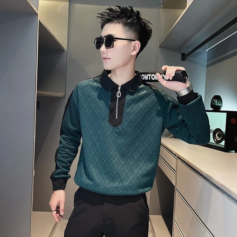 

Polo Sweat Shirt Sweatshirts for Men Designer High Quality AutumnWinter Korean Style Y2k Vintage Tops S with Zipper Man Pullover