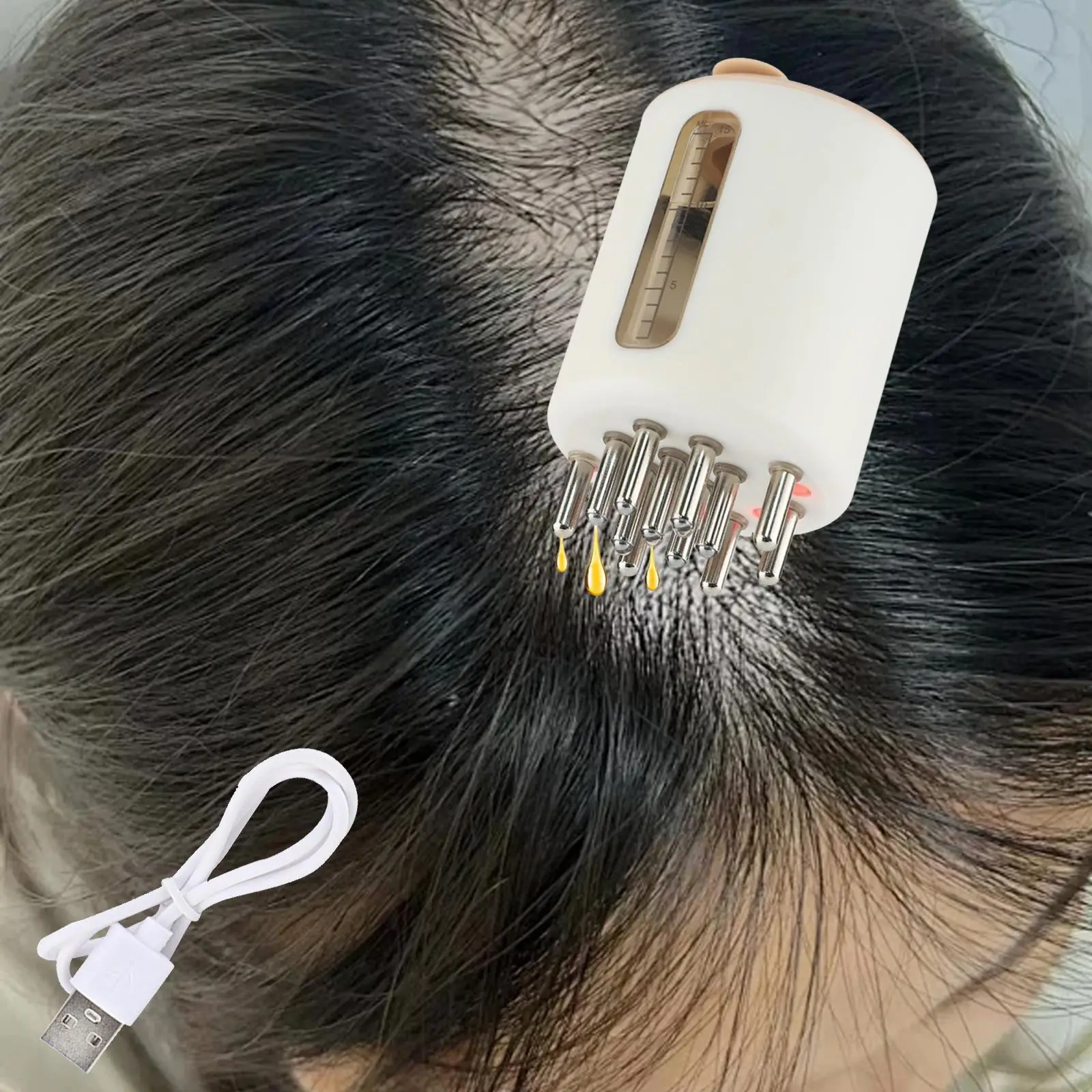 أداة توزيع زيت الشعر لفروة الرأس لمستلزمات الحمام للاستخدام اليومي للرجال