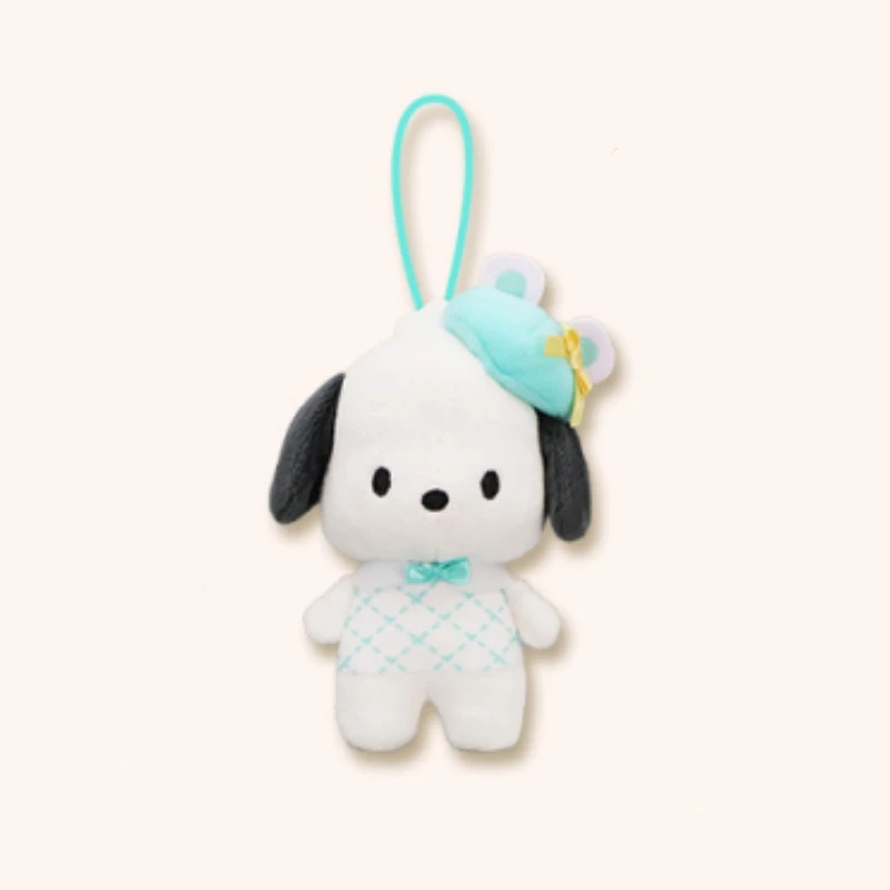 Originele Furyu Sanrio Pluche Beer Bowler Pop Hoed Melodie Kuromi Cinnamoroll Pompom Purin Pochacco Tas Hanger Anime Sleutelhanger Speelgoed