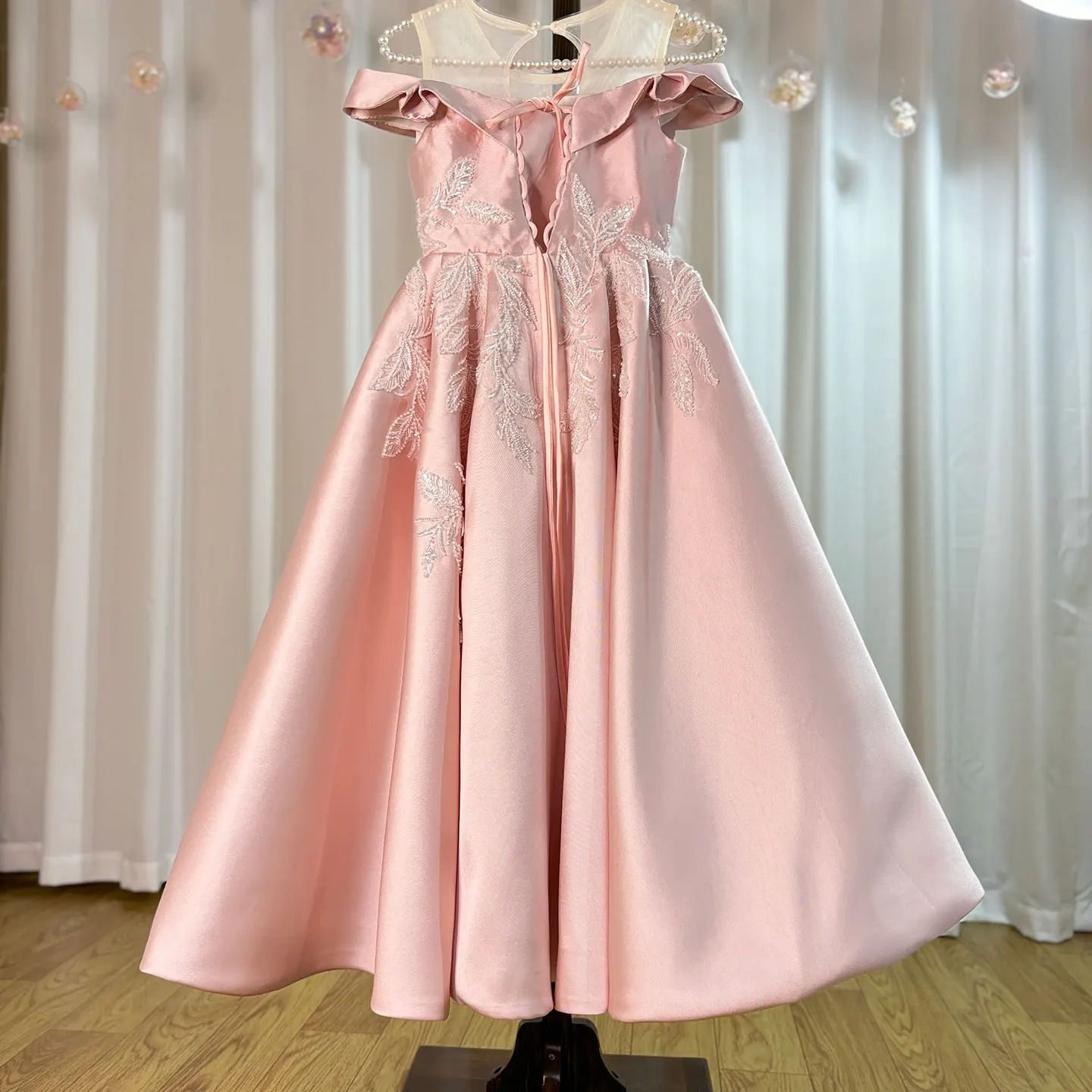 Jill Wish-Robe de Luxe Rose à Fleurs pour Bol, Appliques, Paillettes, Princesse, Robe de Bal pour Enfants, Mariage, ixd'Anniversaire, Pageant, J129