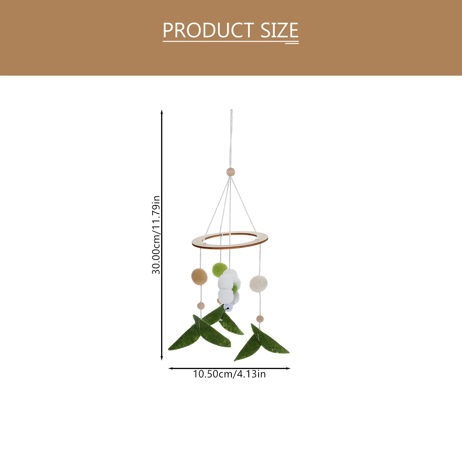 Woven Flower Wind Chime Colorful Baby Bed Hanging Pendant Nordic Style Crib Ornament Baby Room Decoration Woven Wind Chime
