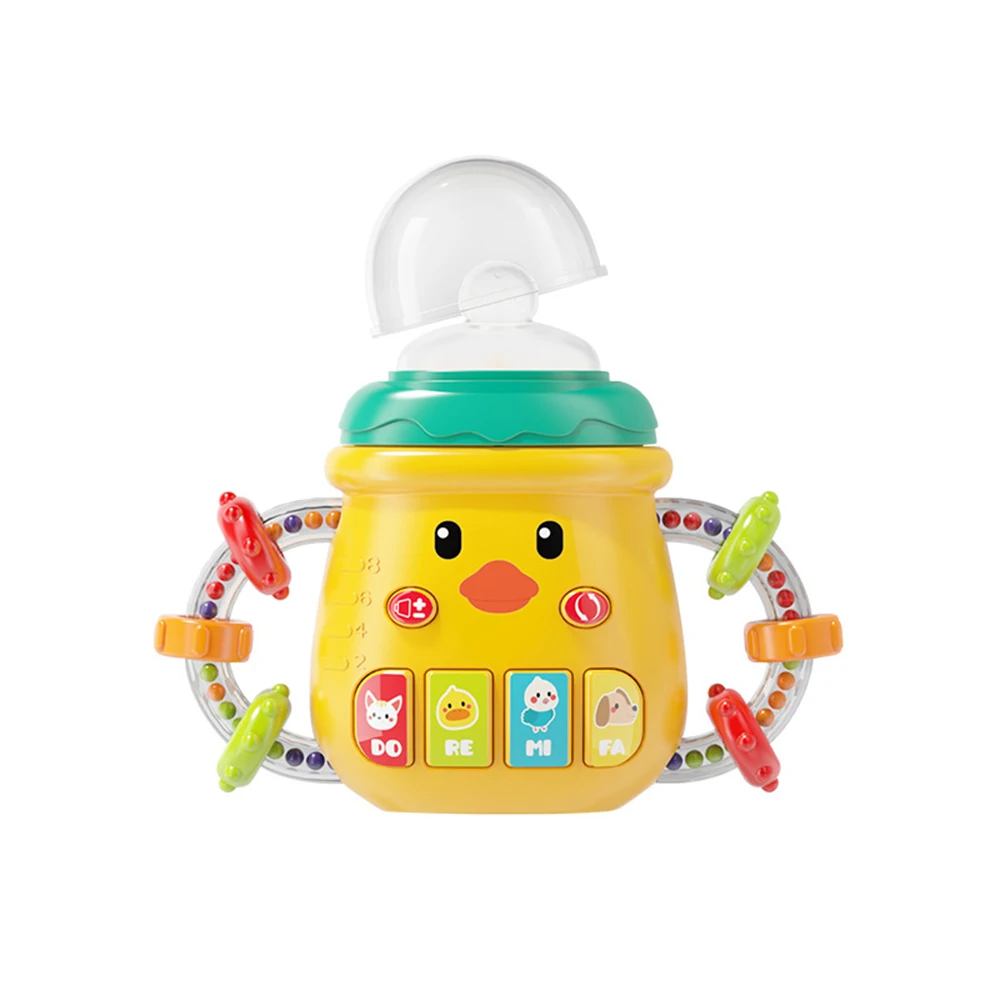 Bébé électrique apaisant bouteille histoire Machine 0-1 ans musique légère nouveau-né chinois début éducation Machine bébé jouet 0 à 1 an bébé apaisant bouteille poignée peut mâcher dentition 3-6 mois éducation précoce hochet 8