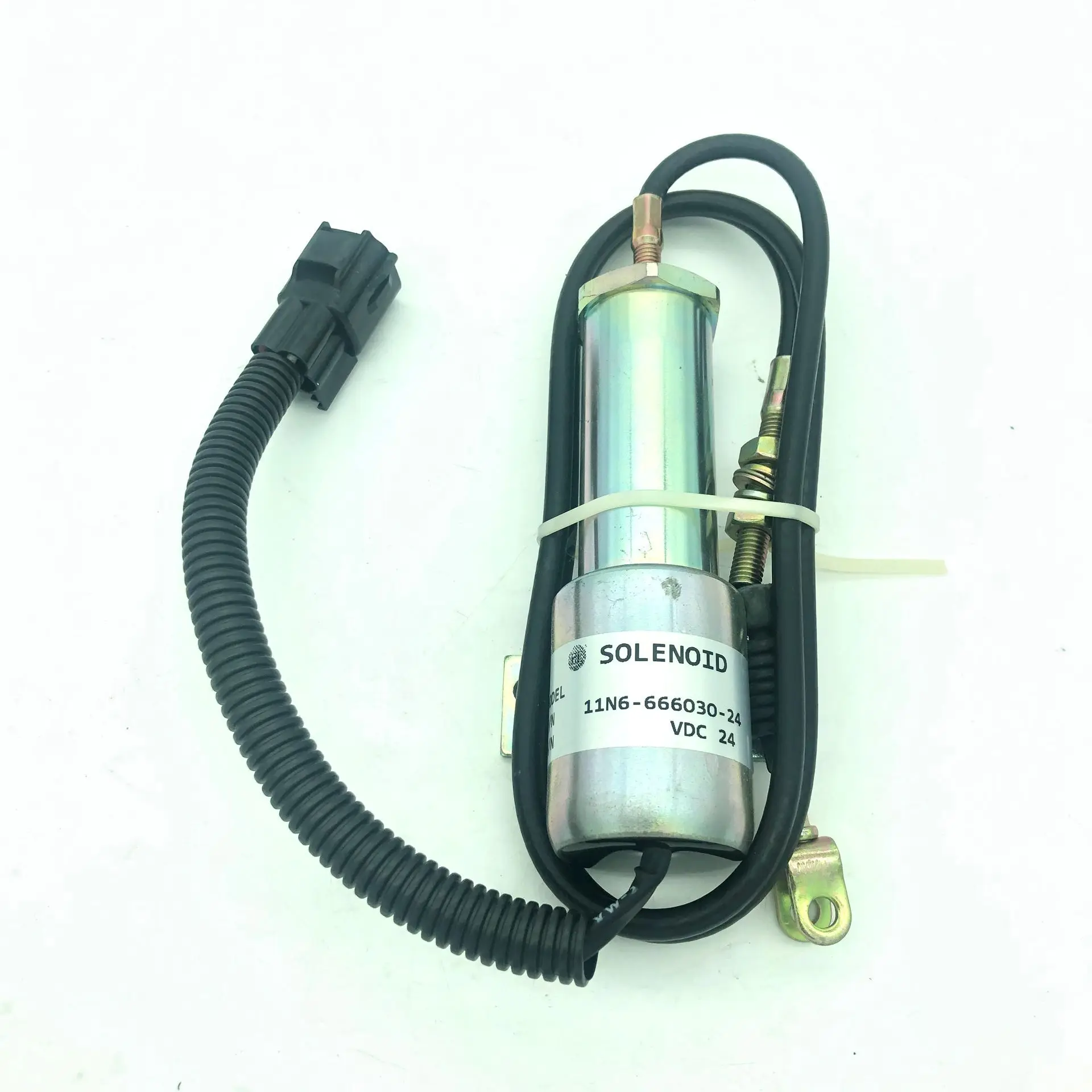 

Электромагнитный клапан остановки 24В / Клапан огасания пламени OEM 11N6-666030-24 для экскаватора R210-7