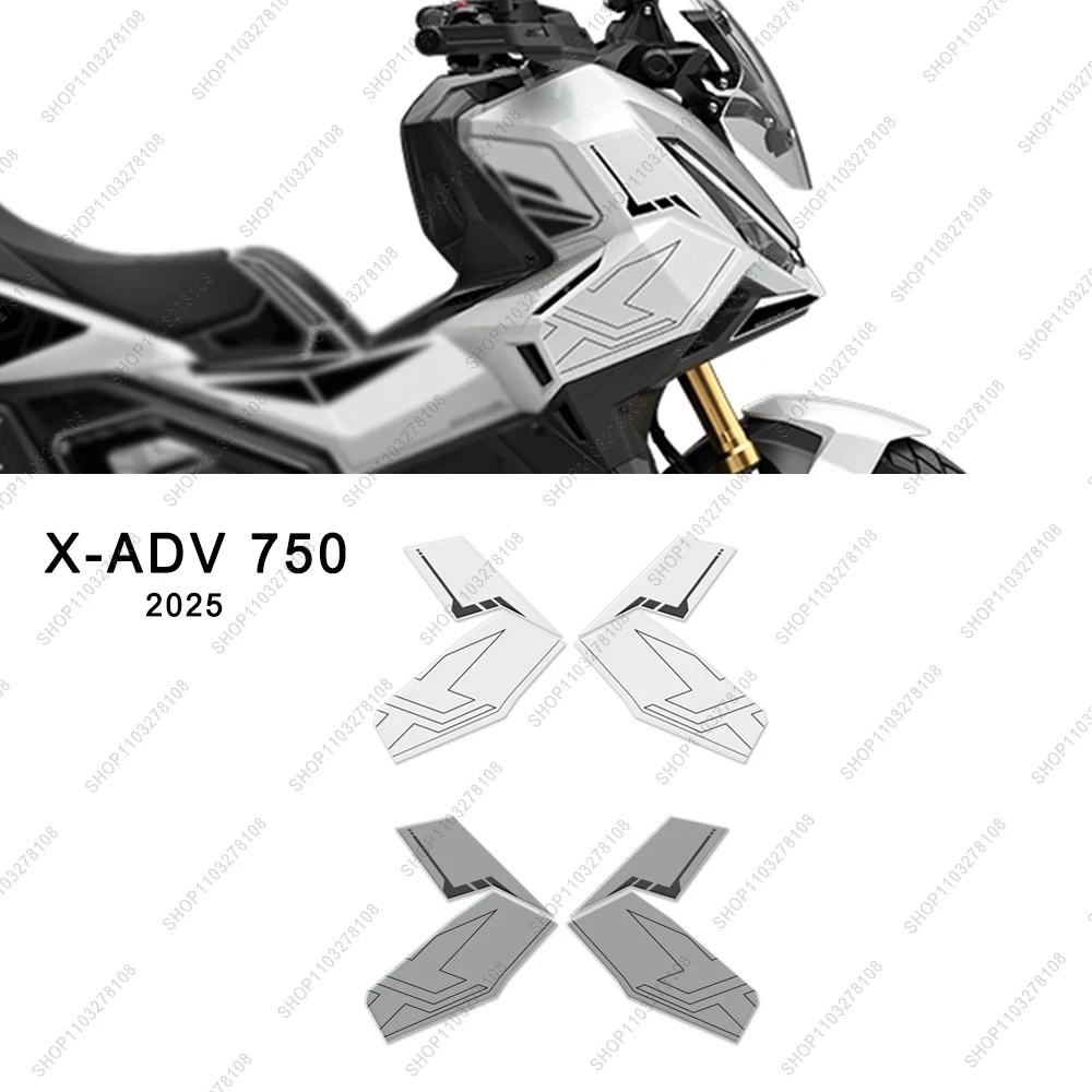 

For Honda X-ADV 750 2025 Limited Edition 3D gel Resin Motorcycle Radiator Cover Spoiler Protection Sticker New Decorative Decal