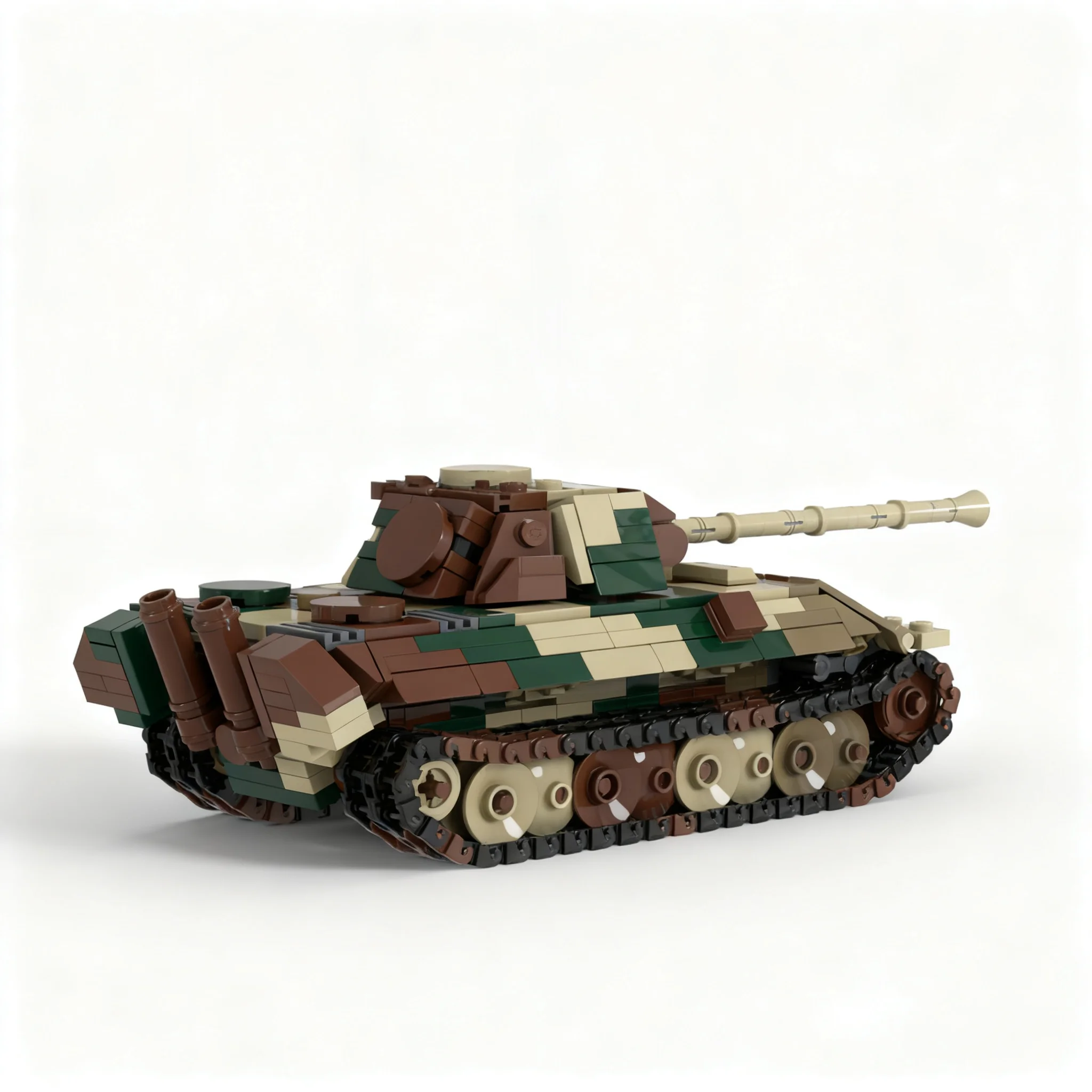 666pcs MOC Adventurers Desert Panther Ausf.G Ww2 Tank Model Toy Building Blocks Architecture Christmas Gift Craft Creative Brick