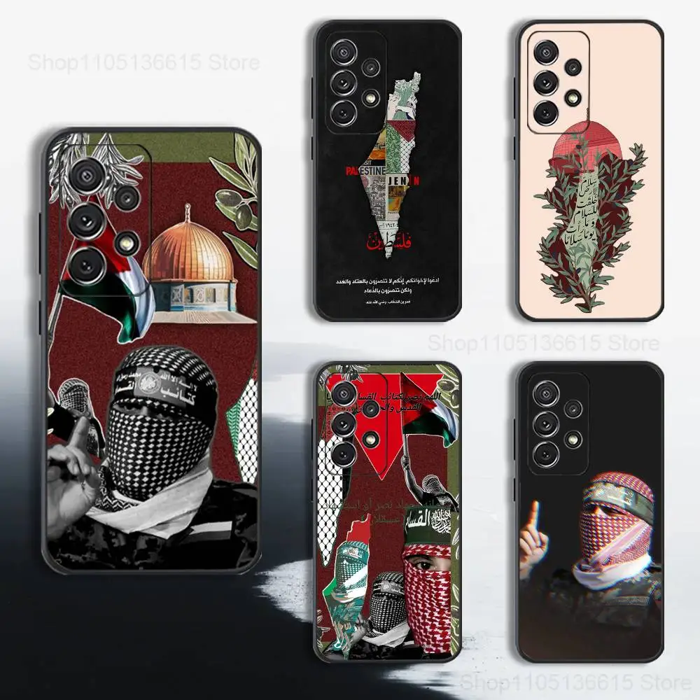 

A-Abu O-Obaida Flag Phone Case For Samsung S25,S24,S23,S22,S21,S20,S10,Ultra,Plus,Lite,FE,Soft Silicone Black Cover