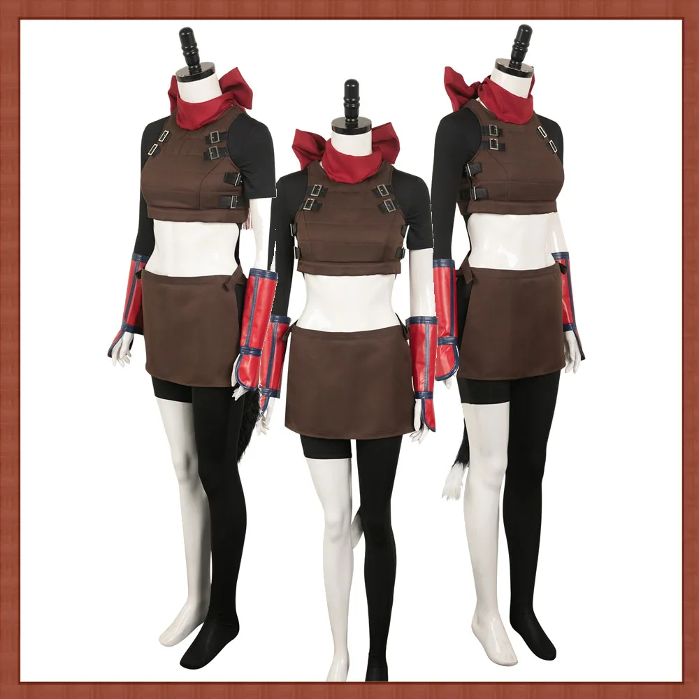 

Izutsumi Cosplay Fantasy Adult Halloween Roleplay Clothes Women Outfit Anime Dungeon Disguise Costume Scarf Tail