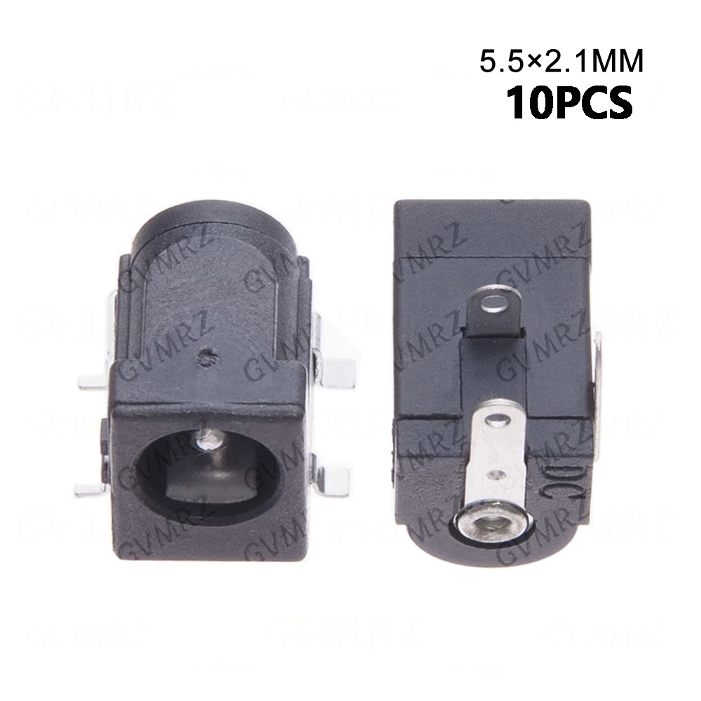 5/10/50/100PCS DC-005 DC005 DC050 DC power socket 5.5-2.1mm 4PINS SMD/DIP COPPER FEET 5.5X2.1