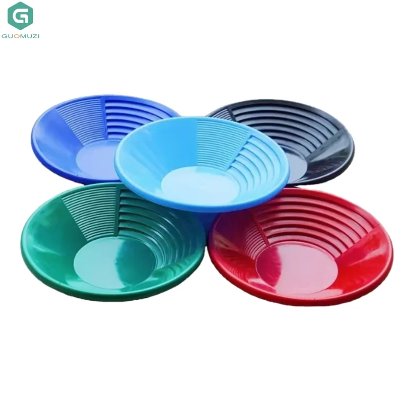 

Пластиковый кастрюля для золота с рифленым дизайном Эргономичный инструмент для промывки золота для добычи золота Обладнання для промывки золота на открытом воздухе