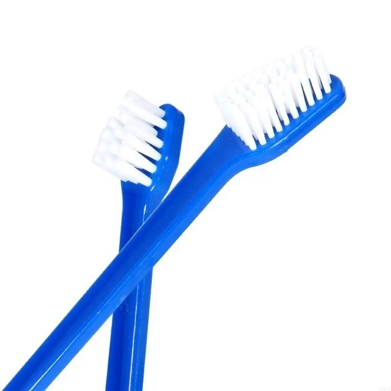 68UC animal compagnie double brosse à dents chiens chiens brossant les dents compagnie nettoyage bouche
