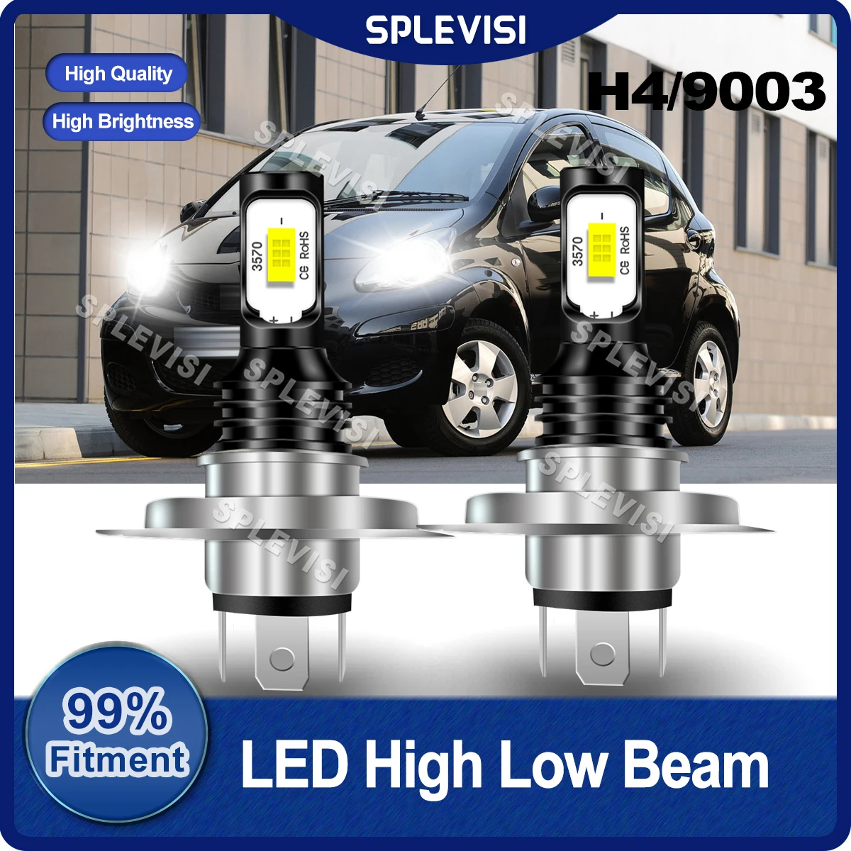 Lampada per auto All-In-One H4/9003 lampadine per fari a LED 9V-36V 70W per Toyota Aygo MK1 2005 2006 2007 2008 2009 2010 2011 2012 2013 2014