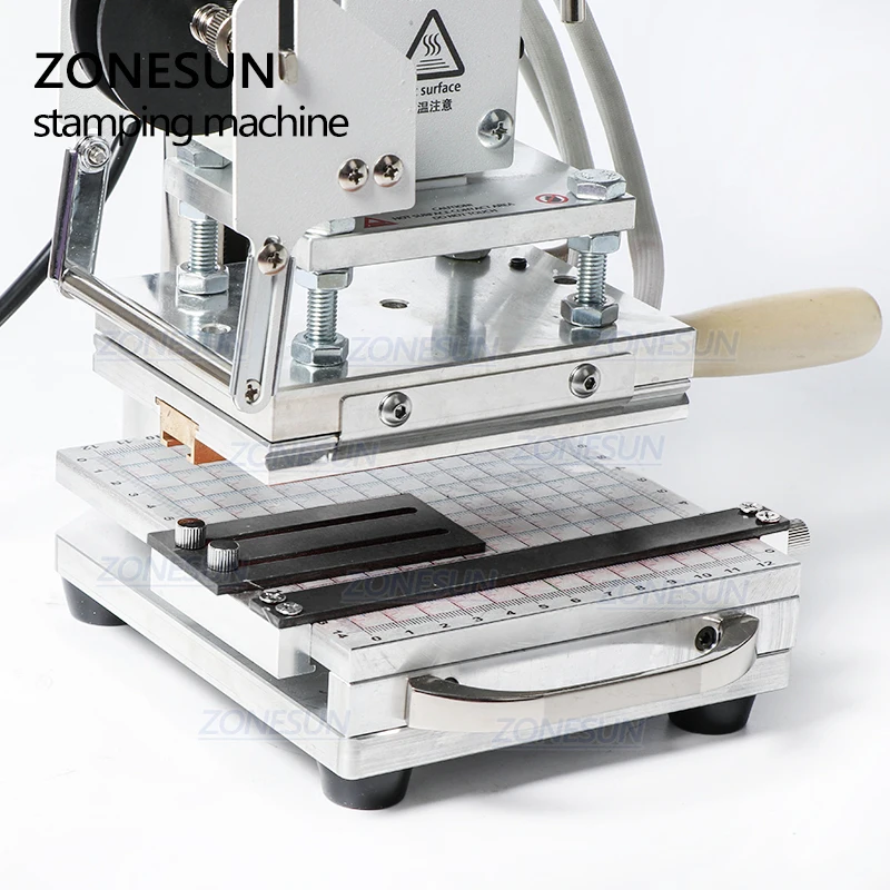 ZONESUN ZS110 Hot Foil Stamping Bronzing Embossing Machine Slideable Workbench Digital Leather PVC Paper Heat Press Machine