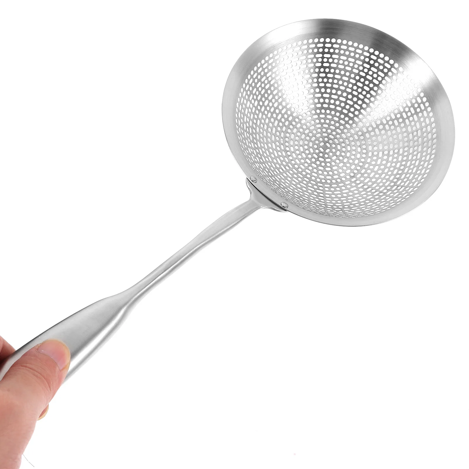 

Stainless Steel Slotted Spoon Skimmer Kitchen Colander Ladle Strainer Long Handle Oil Frying Hot Pot Pasta Noodles Draining