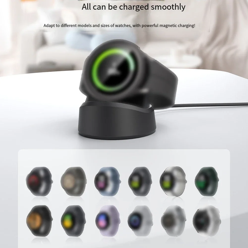 

Новое быстрое магнитное зарядное устройство для часов, беспроводное зарядное устройство, подставка для Samsung, Galaxy Watch 8, адаптер, зарядная станция, универсальная подставка