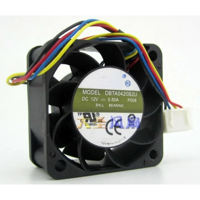 D FOR AVC DBTA0420B2U 12V 0.5A 40X40X20mm 4-Pin PWM Cooling Fan *