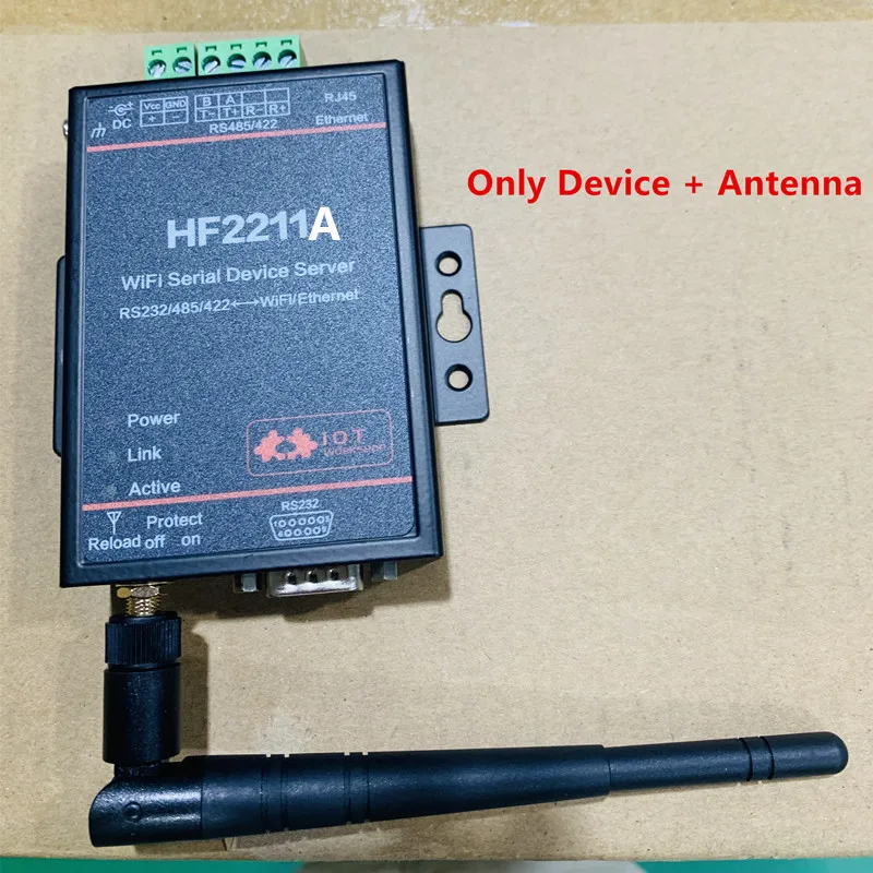 Модульный преобразователь HF2211 для передачи данных с последовательным преобразователем в WiFi RS232/RS485/RS422 в WiFi/Ethernet для промышленной