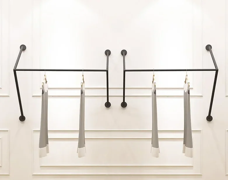 

Women's clothing store creative clothing display rack fashion simple shelves