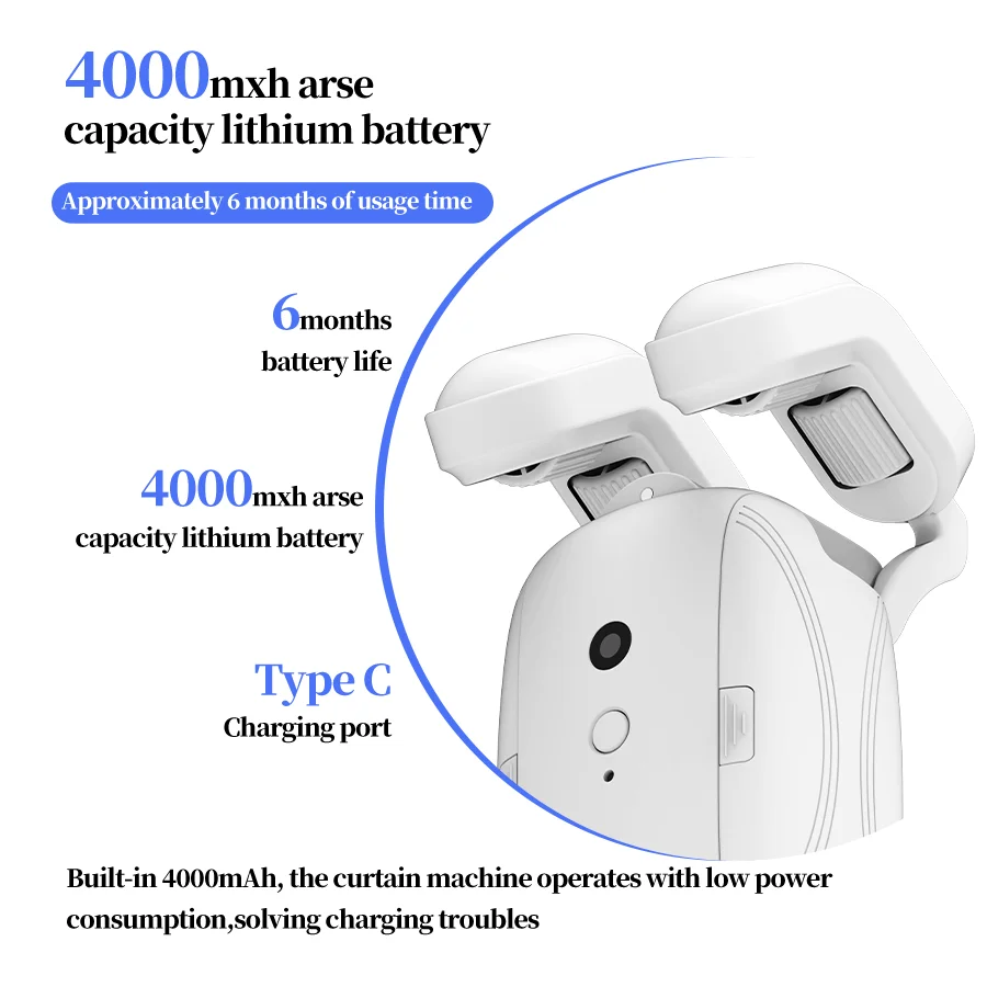 Smart Home curtains with  remote Button Control Electric Automatic Curtain Motor Automatic Curtain Opener，Quiet Operation