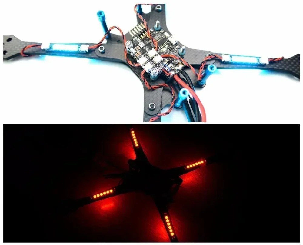 

Matek System 2812LED Controller V2 Светодиодный модуль управления 2-6S с BEC 5 В / 2812LED Контроллер V2 и 2812ARM-4 Light 2812ARM-6 Light
