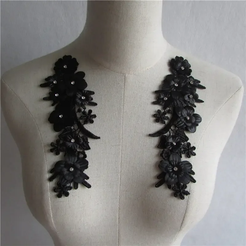 High Quality ABS Pearl Lace Collar Embroidery Sewing Applique DIY Hollow Lace Neckline Decorative Clothing Accessories