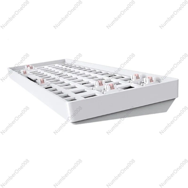 

TESTER68 Customized Mechanical Keyboard Kit Hot Swap Kit 2.4G Dual Mode Bluetooth Wireless Keyboard White