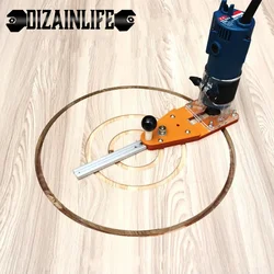 Circle Cutting Jig For Makita Electric Hand Trimmer Wood Router Milling Circle Slotting Trimming Machine Woodworking Tools