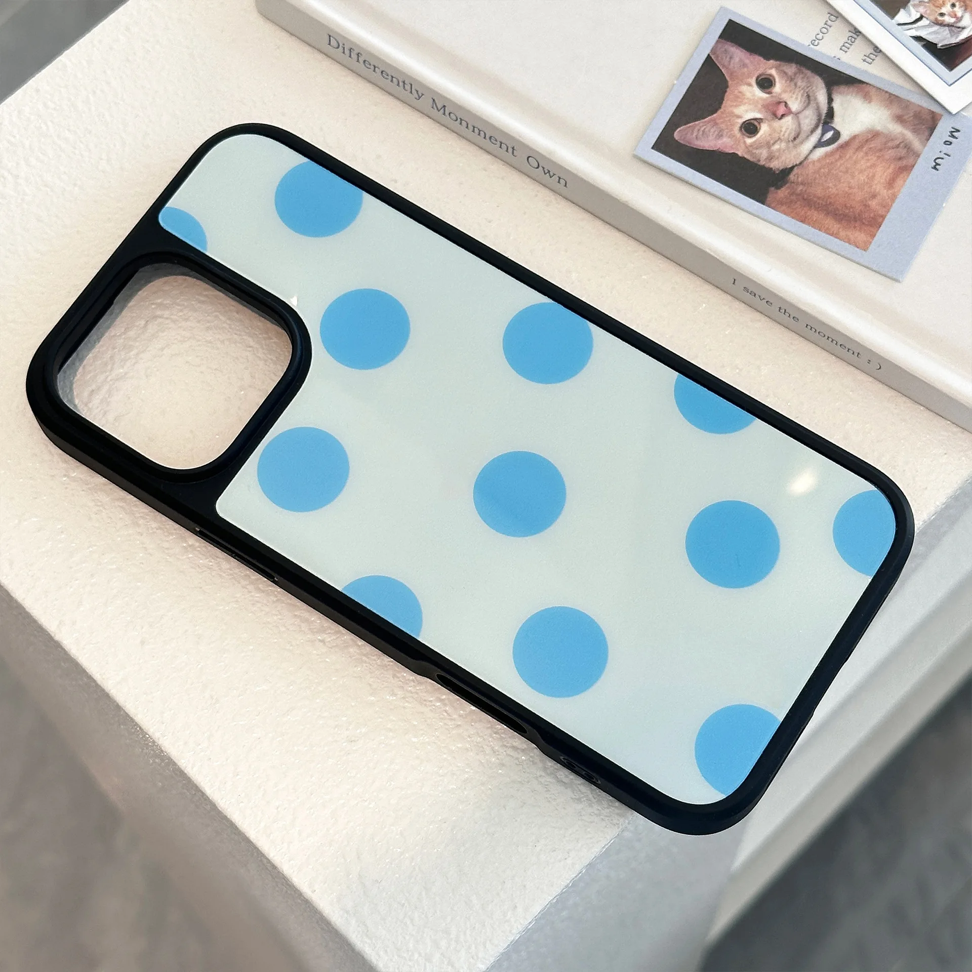 الرجعية الدوبامين اللون نقطة الهندسة جراب هاتف آيفون 16 15 14 13 12 برو ماكس حافظة لطيف بسيط الكرتون غطاء مقاوم للصدمات