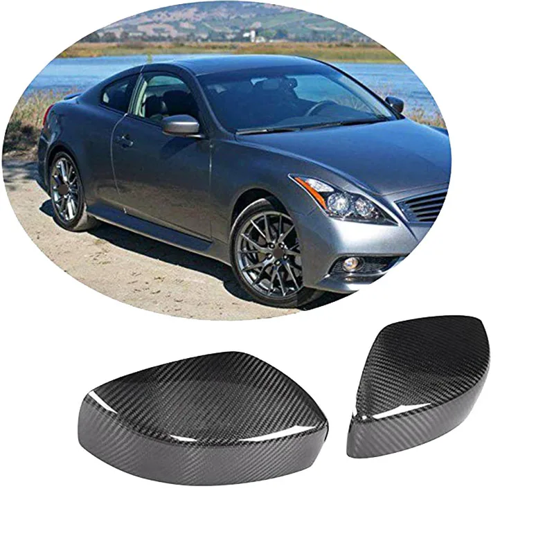 

Автомобильные боковые зеркала заднего вида из углеродного волокна, колпачки, внешние аксессуары для Infiniti G25 G35 G37 2008-2013