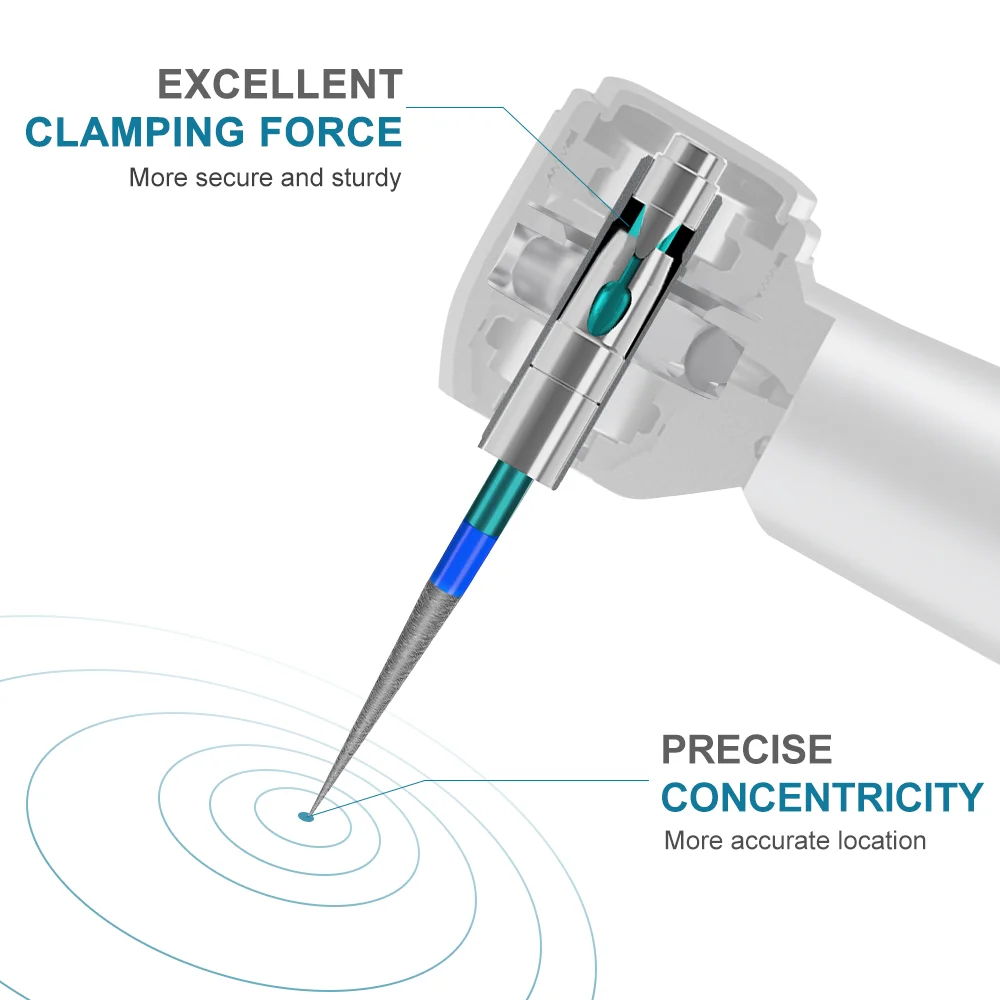 Dental tool repair new type optical fiber LED ceramic bearings rotor turbine for stainless steel handpiece Z900KL standard head